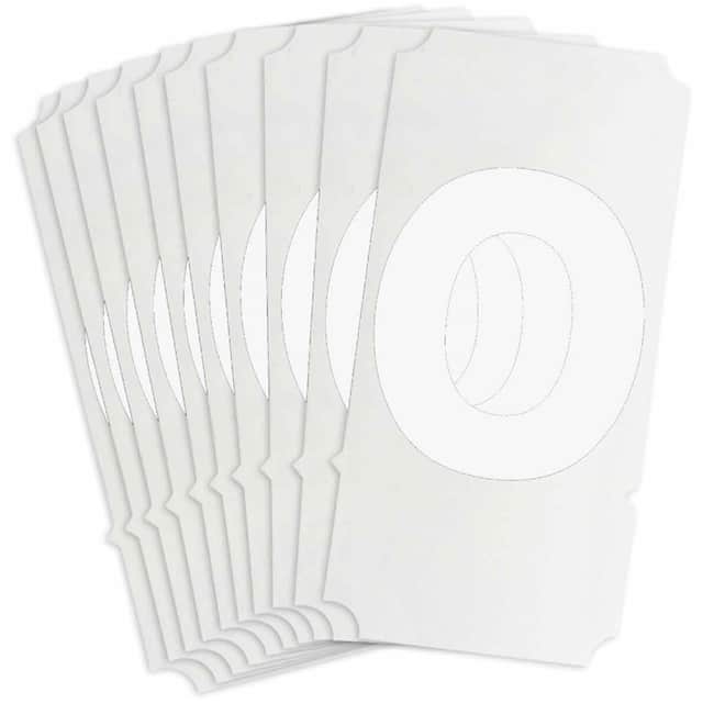 8325-O B933 8325-O WHT 4" HELV QA 10-PK