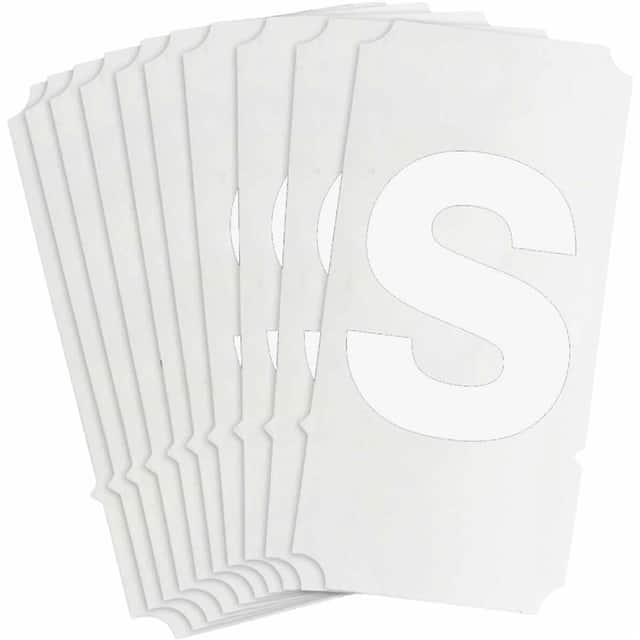8325-S B933 8325-S WHT 4" HELV QA 10-PK