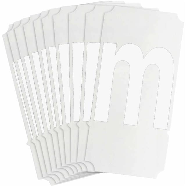 8320-M B933 8320-M WHT 3" HELV QA 10-PK