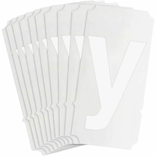 8325-Y B933 8325-Y WHT 4" HELV QA 10-PK