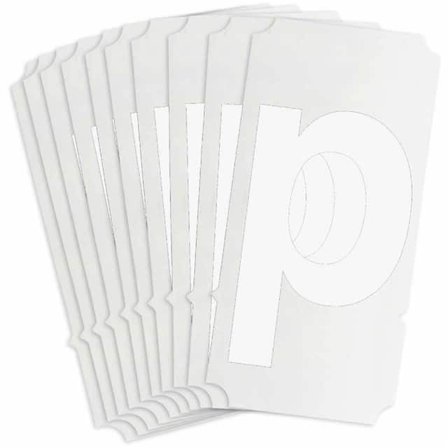 8325-P B933 8325-P WHT 4" HELV QA 10-PK