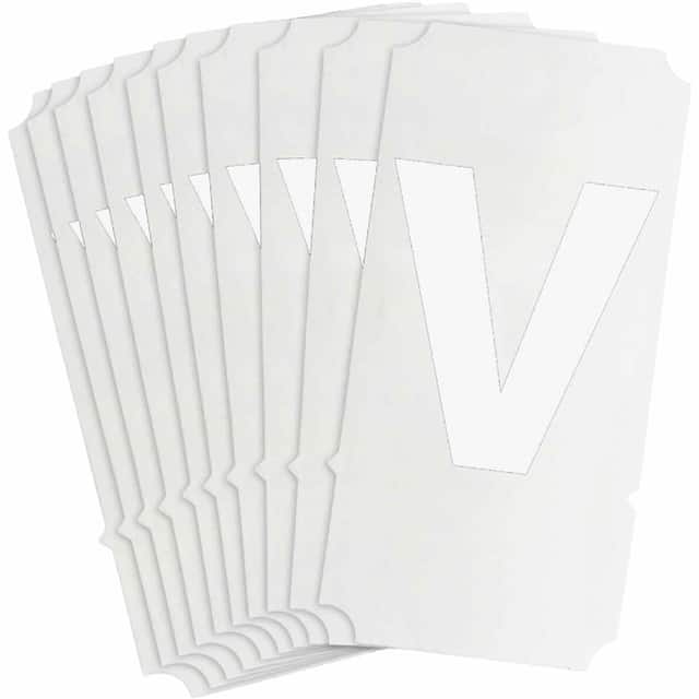 8325-V B933 8325-V WHT 4" HELV QA 10-PK