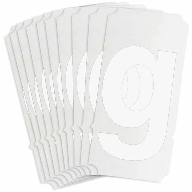8325-G B933 8325-G WHT 4" HELV QA 10-PK