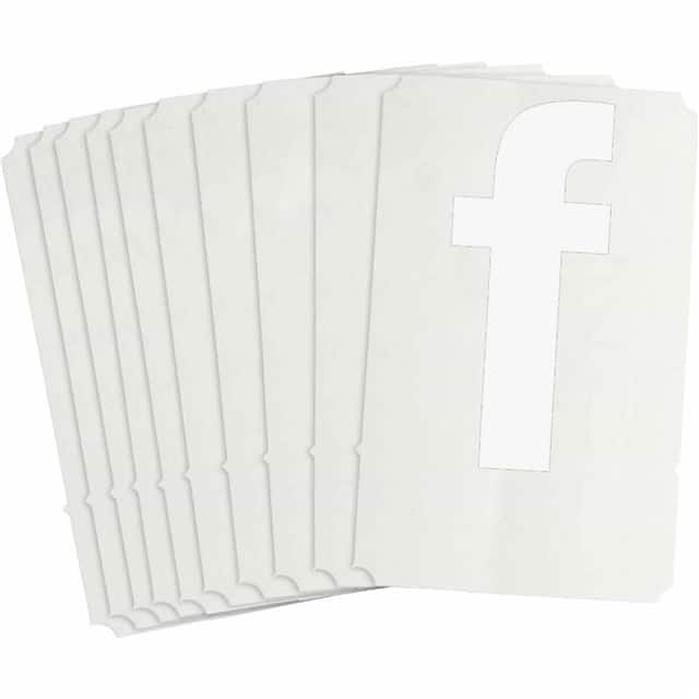 8335-F B933 8335-F WHT 6" HELV QA 10-PK