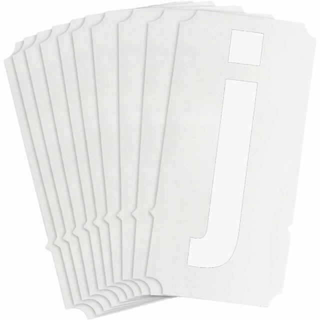 8325-J B933 8325-J WHT 4" HELV QA 10-PK