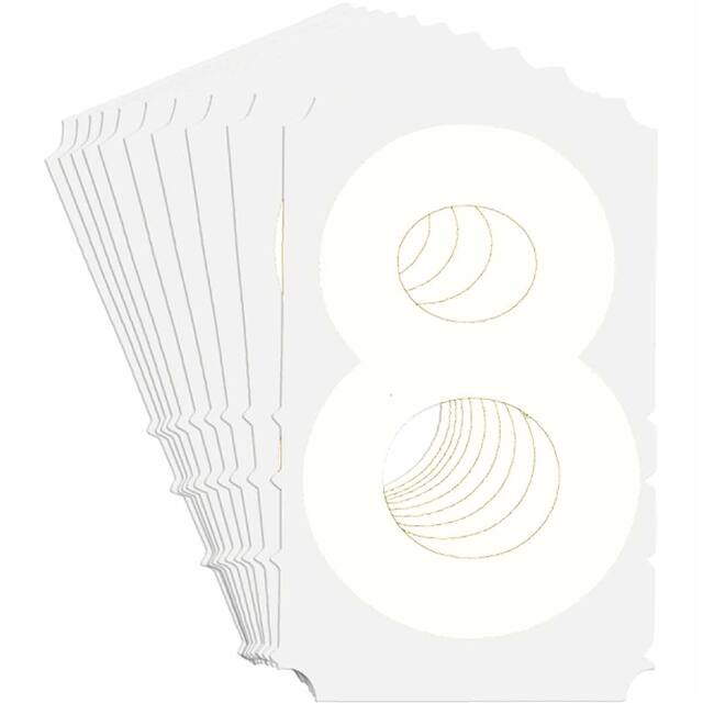 5130-8 B933 5130-8 WHT 3" GOTH QA 10-PK