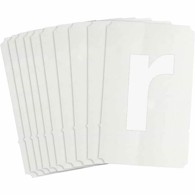 8335-R B933 8335-R WHT 6" HELV QA 10-PK