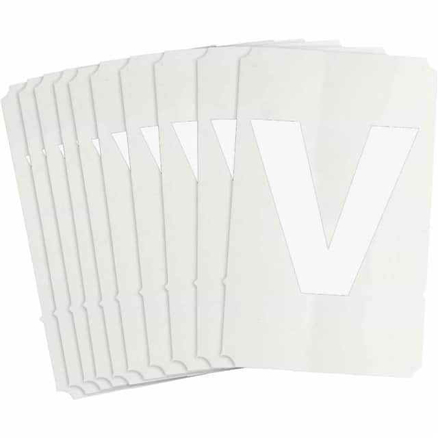 8335-V B933 8335-V WHT 6" HELV QA 10-PK