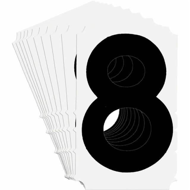 5140-8 B933 5140-8 BLK 4" GOTH QA 10-PK
