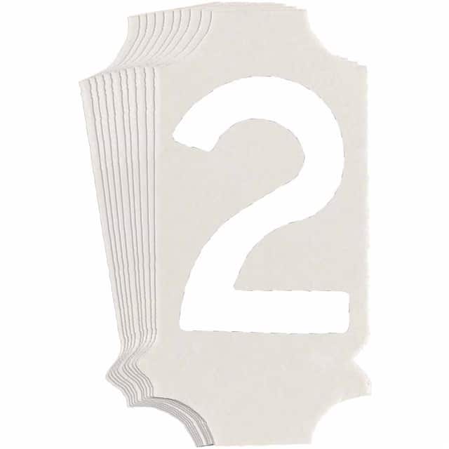 5040-2 B933 5040-2 WHT 1" GOTH QA 10-PK