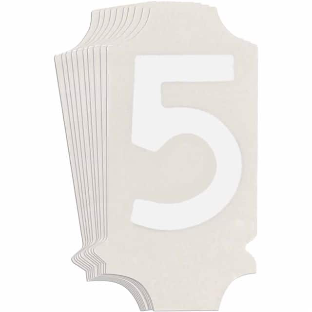5040-5 B933 5040-5 WHT 1" GOTH QA 10-PK