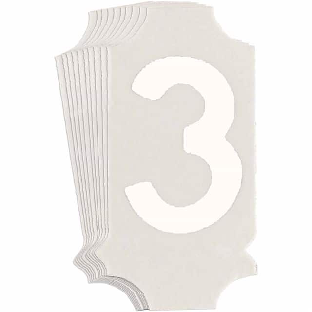 5040-3 B933 5040-3 WHT 1" GOTH QA 10-PK