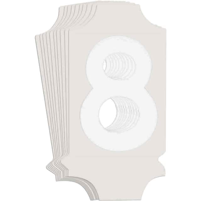 5040-8 B933 5040-8 WHT 1" GOTH QA 10-PK