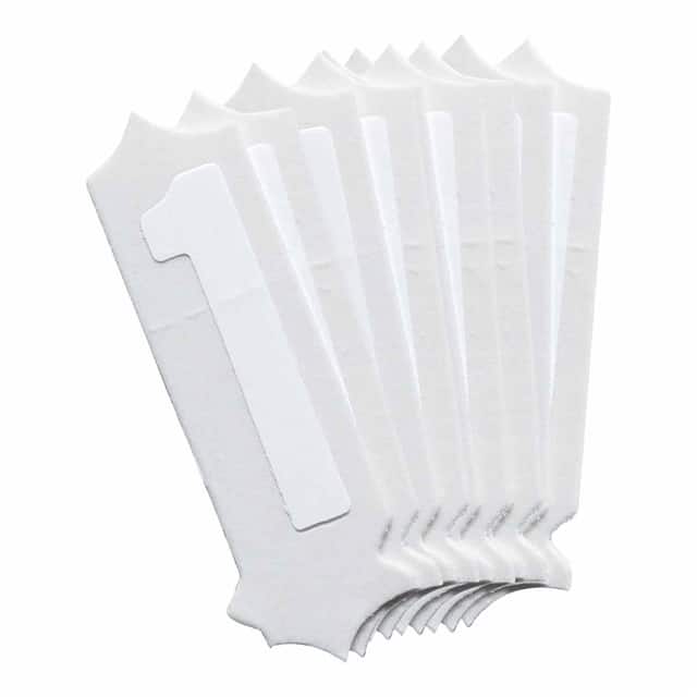 5040-1 B933 5040-1 WHT 1" GOTH QA 10-PK