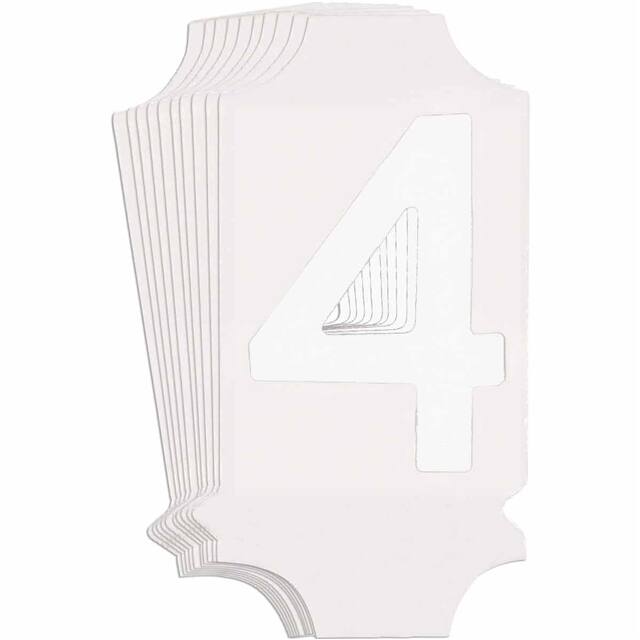 5040-4 B933 5040-4 WHT 1" GOTH QA 10-PK