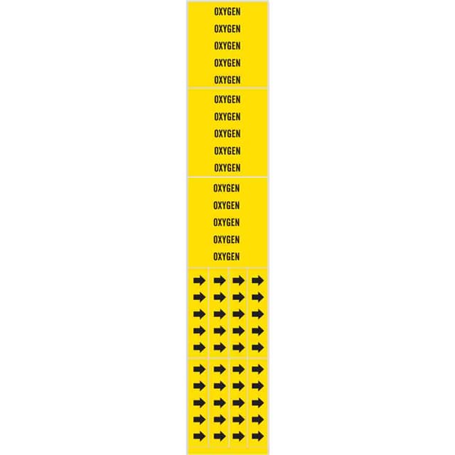 7209-3C SELF-STICKING VINYL PIPE MARKER