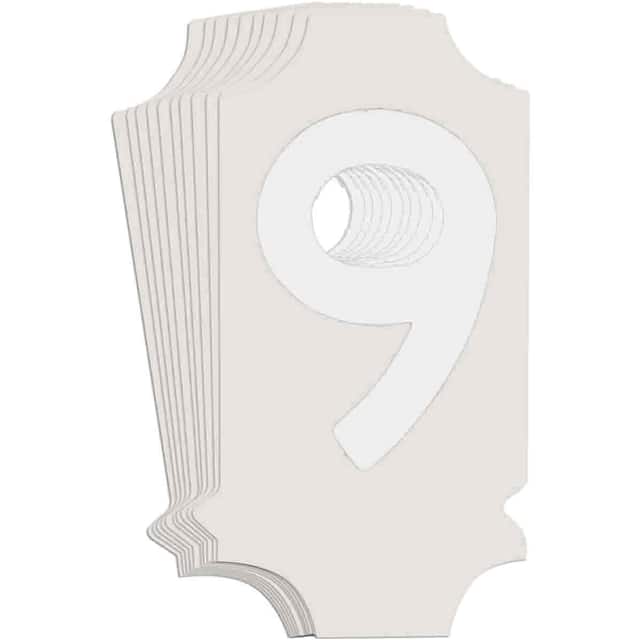 5040-9 B933 5040-9 WHT 1" GOTH QA 10-PK