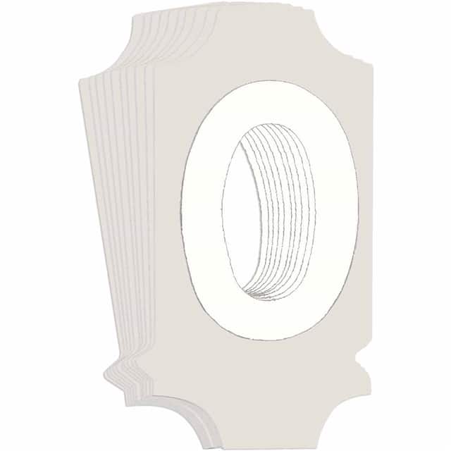 5040-O B933 5040-O WHT 1" GOTH QA 10-PK