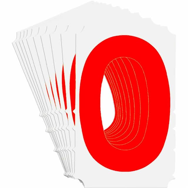 5160-0 B933 5160-0 RED 4" GOTH QA 10-PK