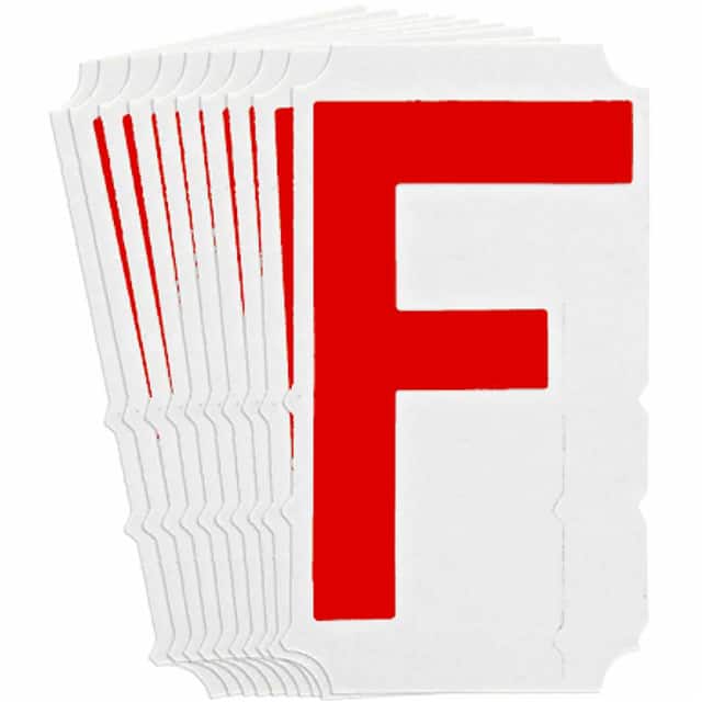 5160-F B933 5160-F RED 4" GOTH QA 10-PK