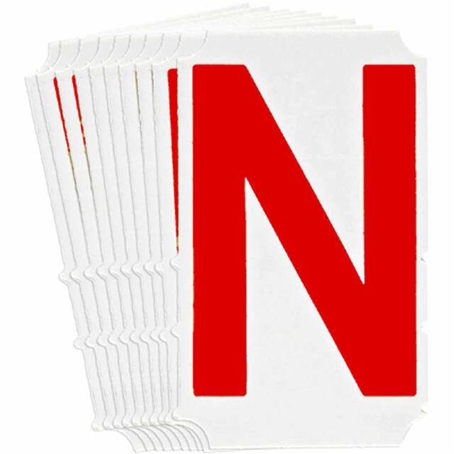 5160-N B933 5160-N RED 4" GOTH QA 10-PK