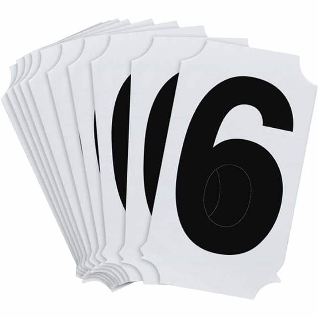 8210-6 B933 8210-6 BLK 2" HELV QA 10-PK
