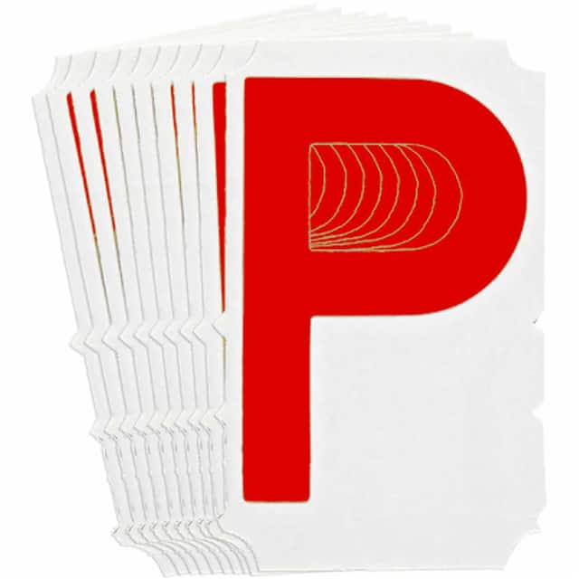5160-P B933 5160-P RED 4" GOTH QA 10-PK