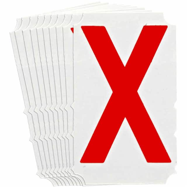 5160-X B933 5160-X RED 4" GOTH QA 10-PK