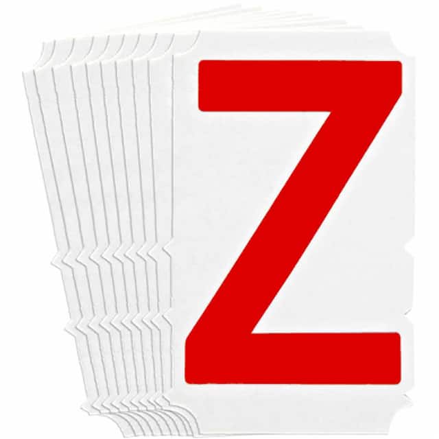 5160-Z B933 5160-Z RED 4" GOTH QA 10-PK