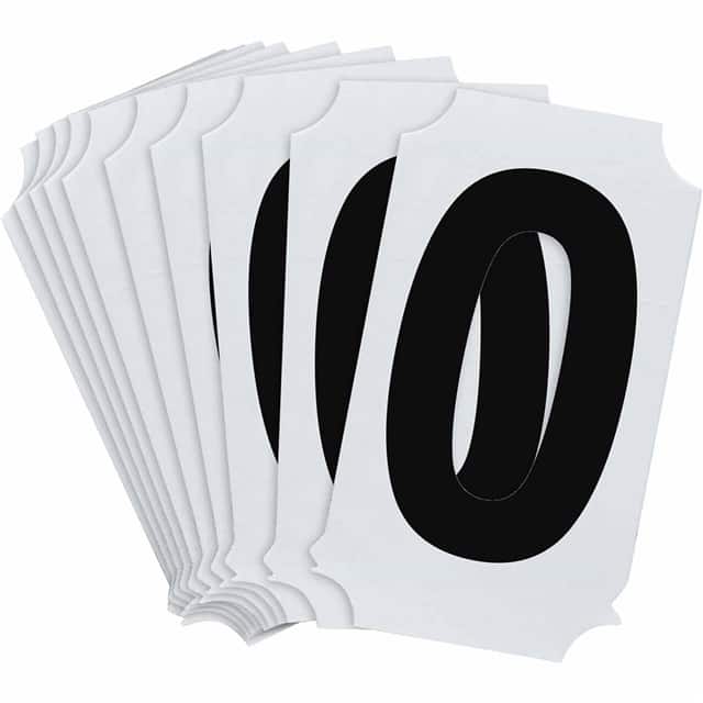 8210-0 B933 8210-0 BLK 2" HELV QA 10-PK