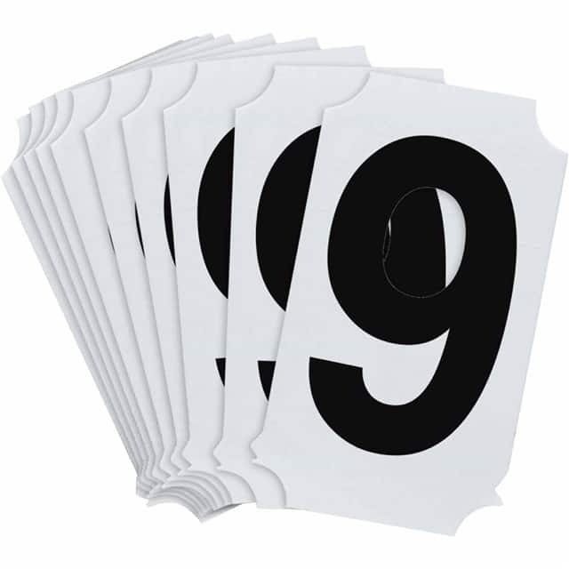 8210-9 B933 8210-9 BLK 2" HELV QA 10-PK