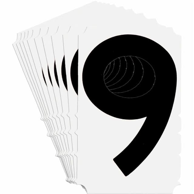 5180-9 B933 5180-9 BLK 6" GOTH QA 10-PK