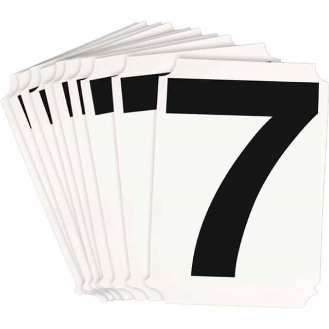 8220-7 B933 8220-7 BLK 4" HELV QA 10-PK