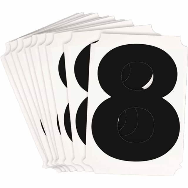 8220-8 B933 8220-8 BLK 4" HELV QA 10-PK