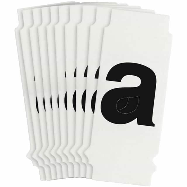 8235-A B933 8235-A BLK 1" HELV QA 10-PK