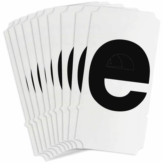 8255-E B933 8255-E BLK 4" HELV QA 10-PK