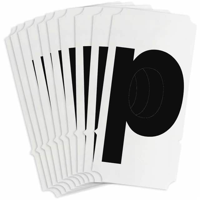 8255-P B933 8255-P BLK 4" HELV QA 10-PK