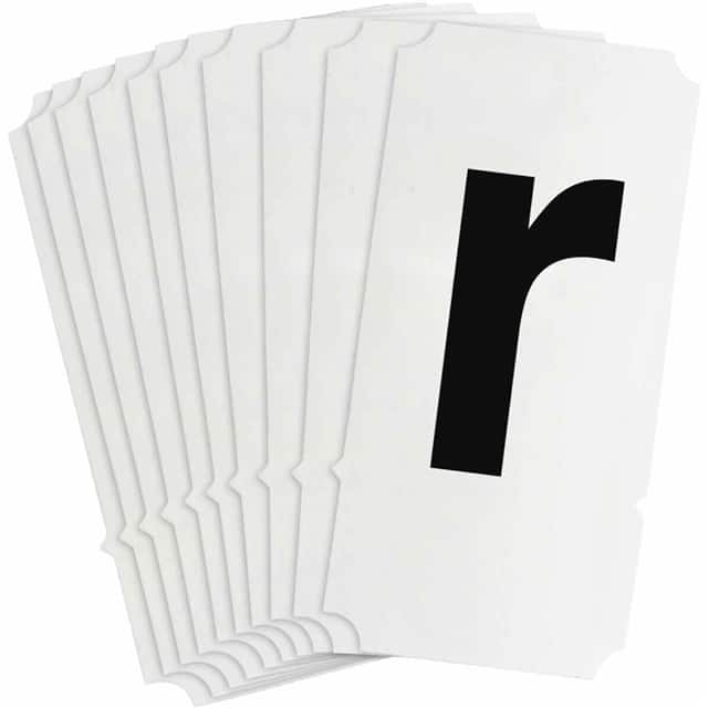 8255-R B933 8255-R BLK 4" HELV QA 10-PK