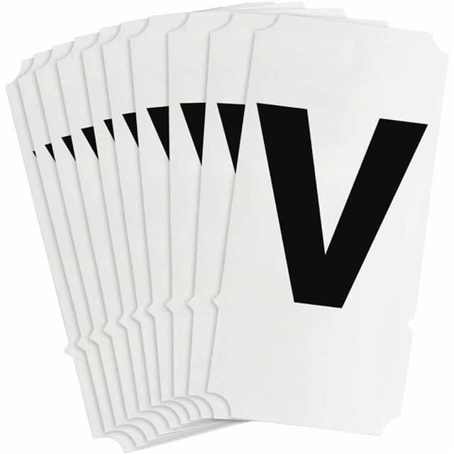 8255-V B933 8255-V BLK 4" HELV QA 10-PK