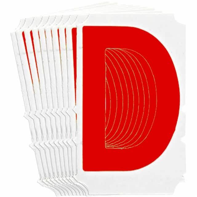 5120-D B933 5120-D RED 3" GOTH QA 10-PK