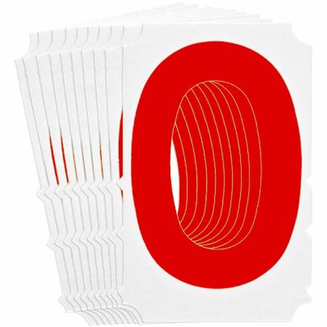 5120-O B933 5120-O RED 3" GOTH QA 10-PK