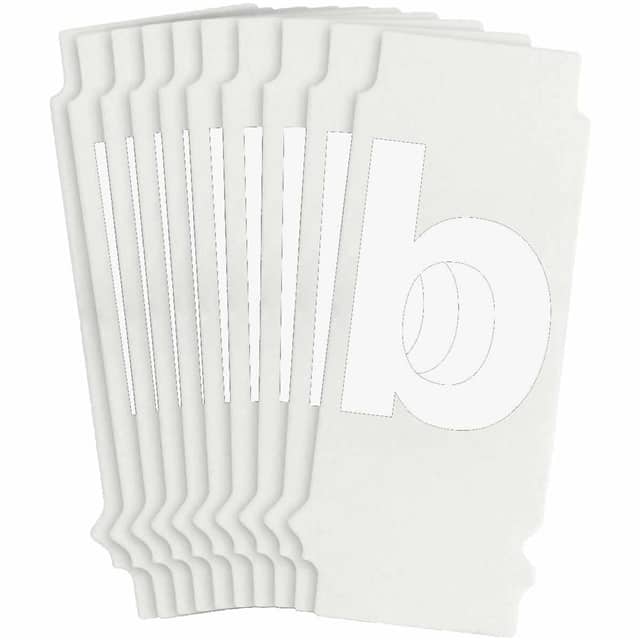 8305-B B933 8305-B WHT 1" HELV QA 10-PK