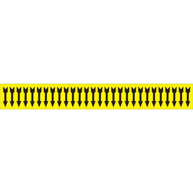 91883 CHEMICAL PIPE MARKER (ARROW, YEL