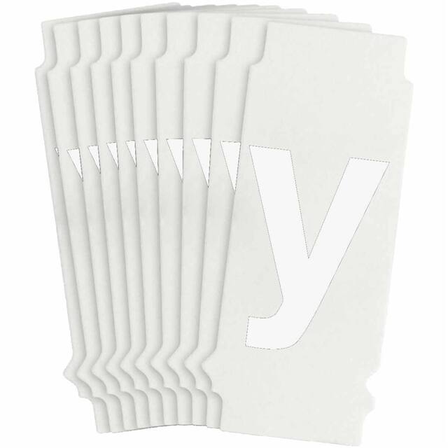 8305-Y B933 8305-Y WHT 1" HELV QA 10-PK