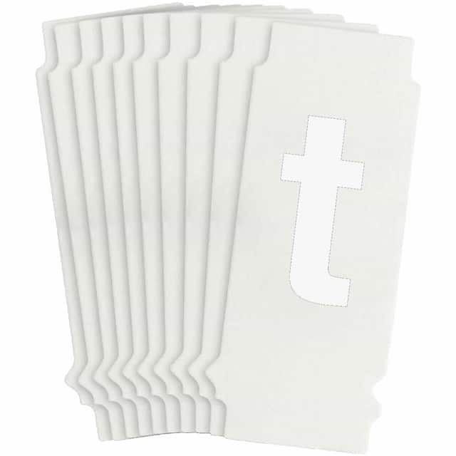 8305-T B933 8305-T WHT 1" HELV QA 10-PK