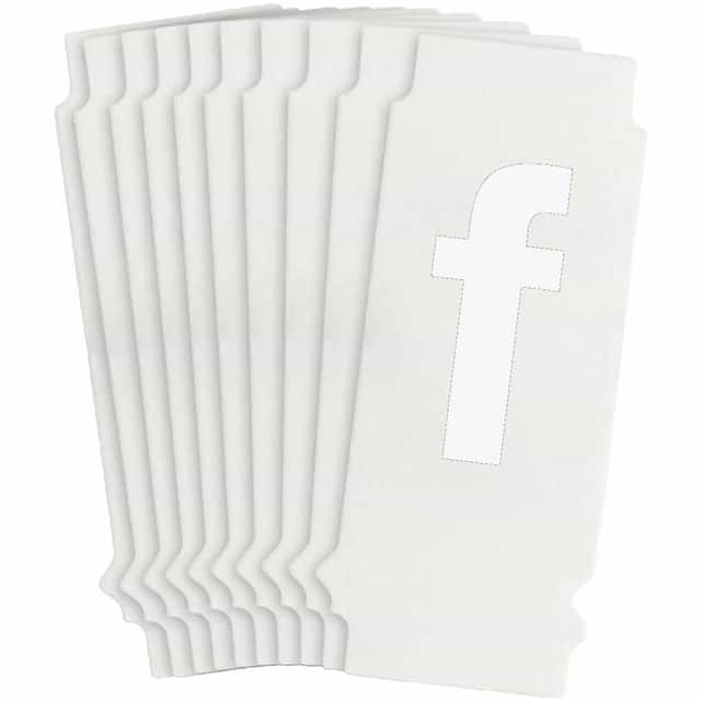 8305-F B933 8305-F WHT 1" HELV QA 10-PK