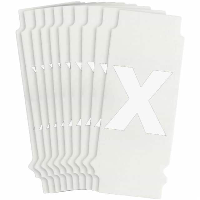 8305-X B933 8305-X WHT 1" HELV QA 10-PK
