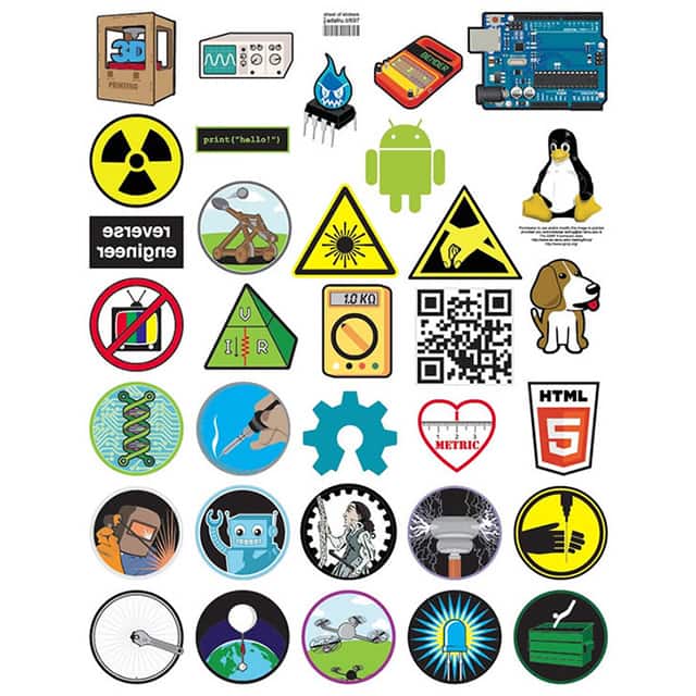 697 SHEET OF 33 STICKERS