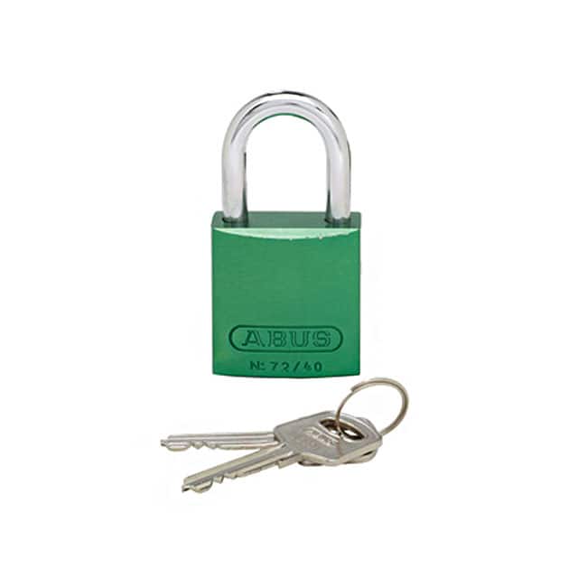 PSL-7GR ALUMINUM BODY PADLOCK GEEN