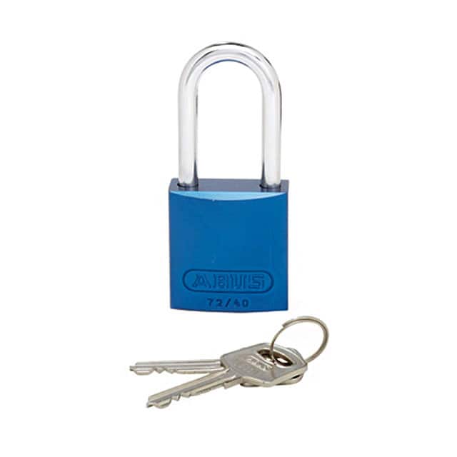 PSL-7BU-LS ALUMINUM BODY PADLOCK LONG BLU